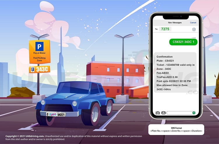 DUBAI CAR PARKING THROUGH SMS