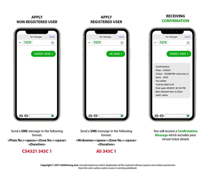 How To Pay For Dubai Car Parking Through SMS 2 HOW TO PAY FOR DUBAI CAR PARKING THROUGH SMS