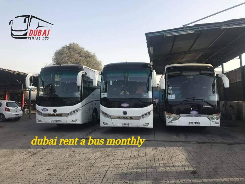 dubai rent a bus monthly